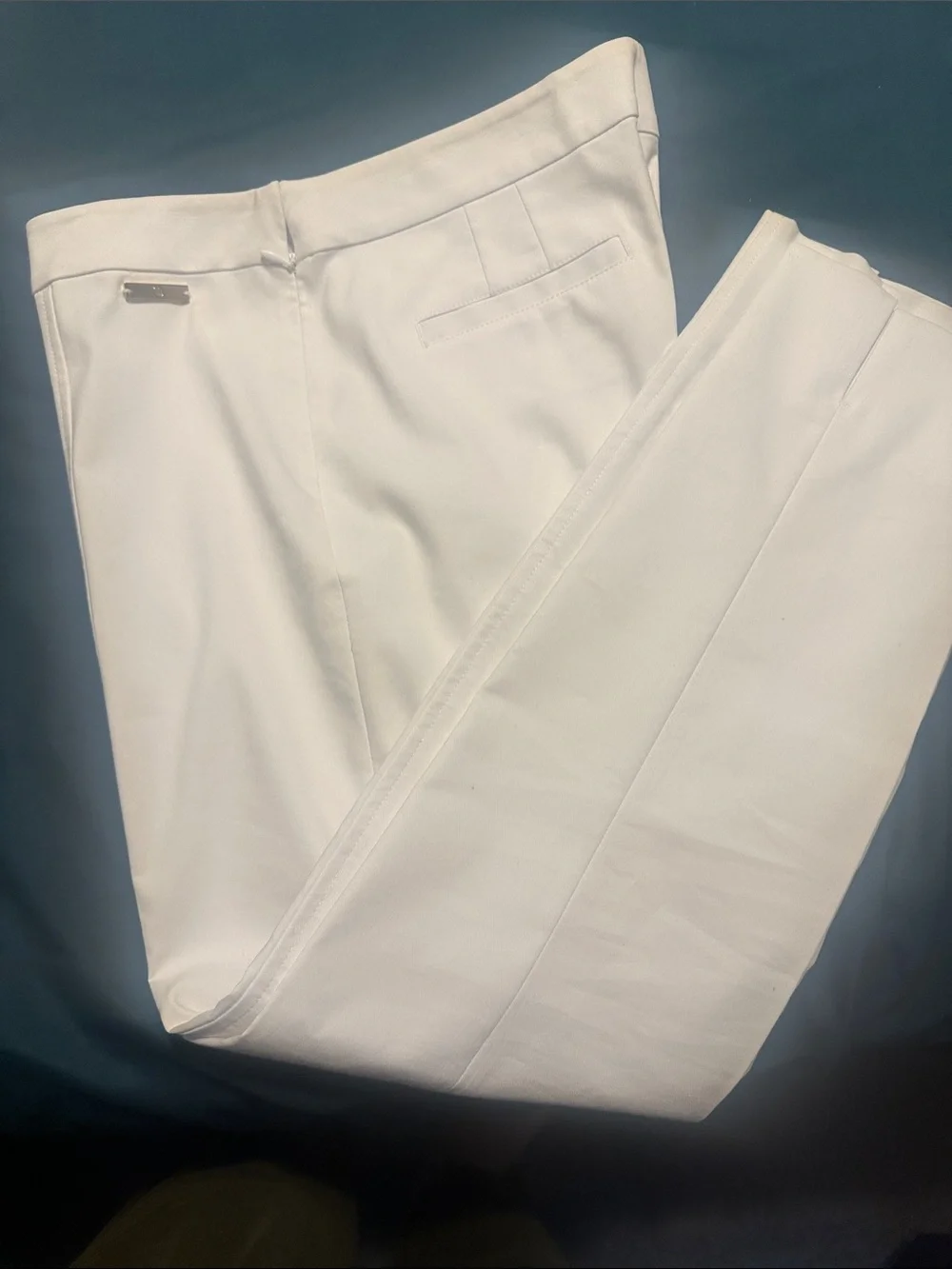 Tory Burch White Cropped Dress Pants